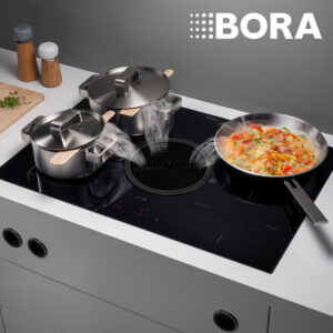 BORA Basic - płyta grzewcza 76 cm z wbudowanym wyciągiem oparów