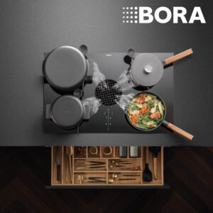 BORA X Pure - płyta indukcyjna 83 cm z wbudowanym wyciągiem oparów