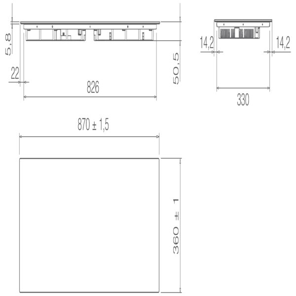 Płyta indukcyjna Elica RATIO 874 SLIM BL - obrazek 3