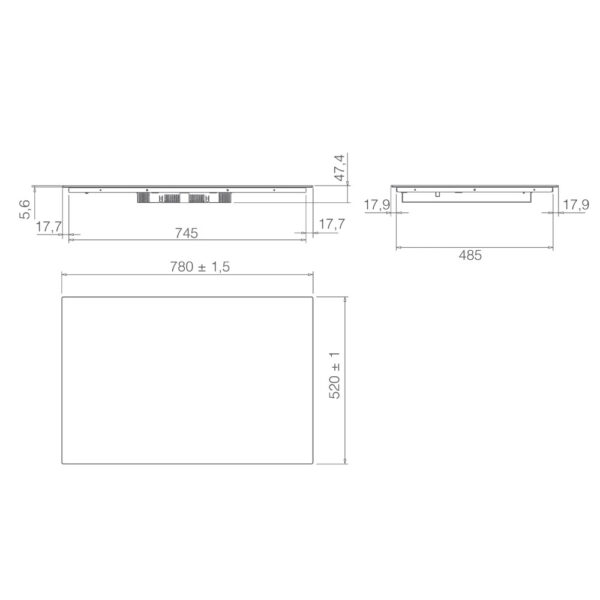 Płyta indukcyjna Elica RATIO CONNEX 803 PLUS BL - obrazek 3